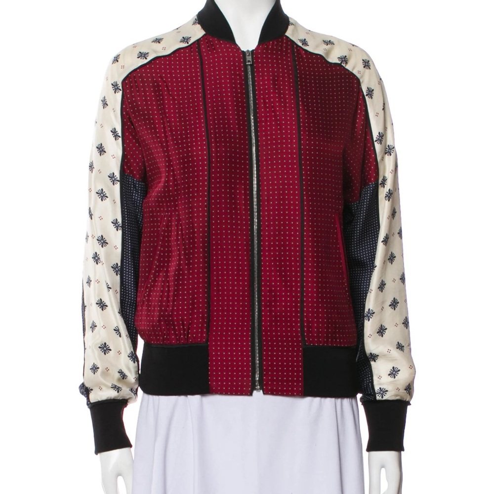Rag & Bone Silk Greta Bomber jacket size 8